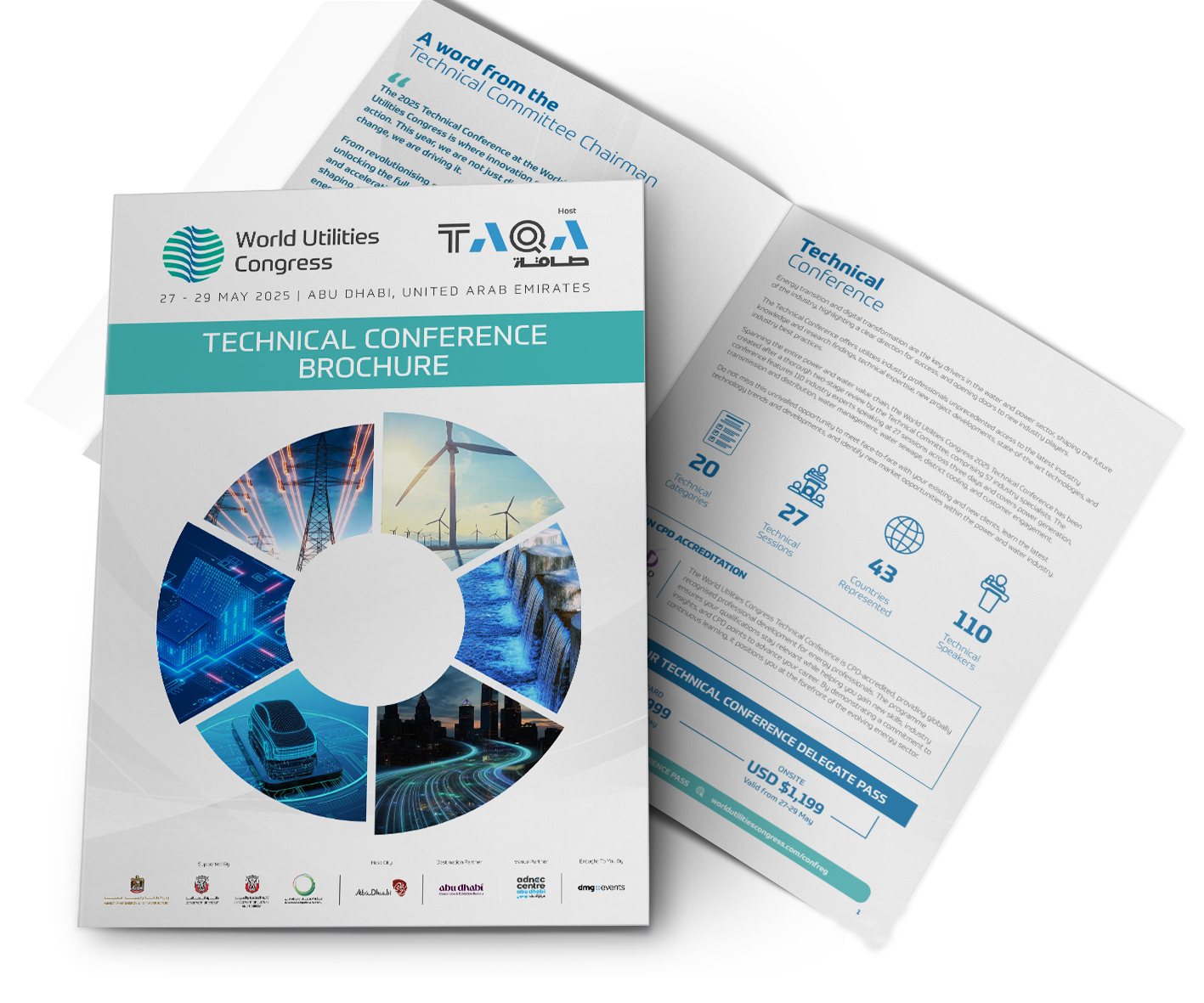Technical Brochure Mockup DEWA Logo